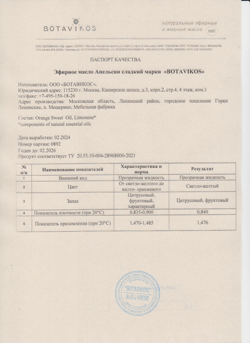 Паспорт №022024